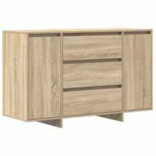 vidaXL Sideboard Sonoma-Eiche 120 X 41 X 75 Cm Holzwerkstoff - Gelb - Übersicht 2