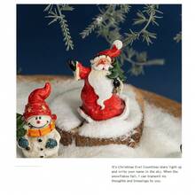 Hot Selling Christmas Decorations, Vintage Resin, Elderly Snowman, Window Display, Home Desktop Decorations, Cute Decorations, Office Desk Decorations, Personalized Decorations For Kitchen And Office Whiteboards, Storage Cabinets, And Dishwashers, Kitchen Decorations, Home Decorations, Valentine's Day Gifts, Gifts For Friends And Family - Multicolor - View 7