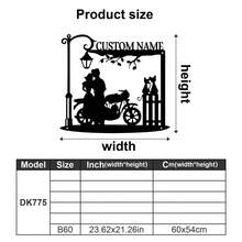 1 pièce Panneau métallique personnalisé pour moto, décoration murale de garage personnalisée, panneau de garage, panneau métallique pour couple de moto, œuvre d'art métallique pour moto - Cadeau pour les motards, Cadeau, Décoration pour couple de moto, Cadeau de mariage pour moto, Cadeau de Noël, Cadeau pour le père, le mari et le petit ami - Multicolore - Voir 25