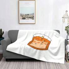 Pumpkin Spice Candle Low Price New Print Novelty Fashion Soft Warm Blanket Fall Pumpkin Spice Autumn Candle Seeds Halloween.Jpg - White - View 1