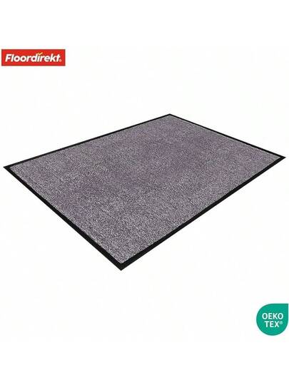 Floordirekt Rhine Dirt Trapper Doormat, Washable Heavy Duty Doormat Non Slip Backing, Entrance Areas Black, 90 Cm 120 view 6