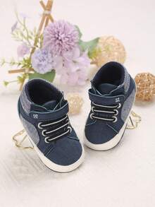 أحذية رياضية كاجوال للأطفال الرضع من عمر 0-1 سنة، أحذية ناعمة القاع - الأزرق - مشاهدة 3