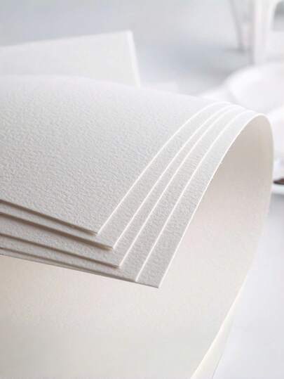 Watercolor Paper - 63.5kg/300g Acid-Free Artist Paper, Textured Surface For Wet Painting, Sketching, Mixed Media - Suitable For Professional Artists, Students, Calligraphy & Scrapbooking - 20 Sheets Per Pack, Watercolor Painting Supplies, Essential For Art Students, High-Quality Craftsmanship, Smooth Drawing Surface Creative Professionals