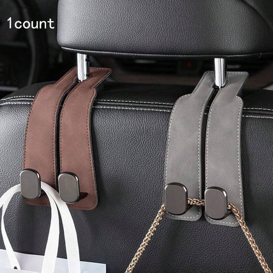 Car Seat Back Storage Hook, 1 Count Car Seat Backrest Phone Holder, Universal Car Interior Accessories For Car Stowing & Tidying - Xám - Xem 1