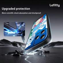 Japanese Anime F-FAIRY TAIL Phone Case Covercompatible with   17 16 15 14 13 12 11 Pro Max Plus Mini Black Frosted Soft Shell Funda,Covercompatible with  17 Hülle, 17 pro Hülle, 17 promax Hülle