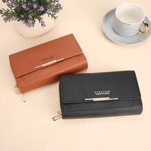 A Lightweight PU Material Women's Crossbody Bag, Fashionable Mini Phone Bag With Multiple Layers Of Zipper Pockets, Fashionable Shoulder Bag For Daily Wear - 彩色 - 查看 6
