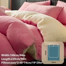 2/3pcs Duvet Cover Set, Winter Warm, Ultra-Soft, Fluffy, Crystal Velvet, Anti-Static, Skin-Friendly, Fade-Resistant, Fits Twin/Full/Queen/King Size, Machine Washable For Bedroom Home And Student Dorm, Luxury Bedding Set, Autumn Decor, Winter Decor