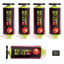 WIN.MAX 3pcs/Set High Elastic Rubber Tennis Balls, Professional Competition & Training Use, Suitable For Beginners & Teenagers, Applicable For Training, Match, Massage And Ball Machines, Tennis Court Specific - Yellow - View 12