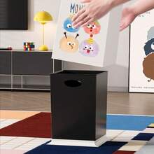 سلة مهملات صغيرة مع غطاء، سلة مهملات منزلية مع غطاء للغرفة المعيشية والحمام والنوم، حجم كبير