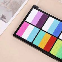 8-Compartment Water-Soluble Face Paint Palette, Vibrant Colors, Easy To Apply, Suitable For Street Performance, Body Art, Halloween, Christmas, Independence Day, World Cup - Color - View 3