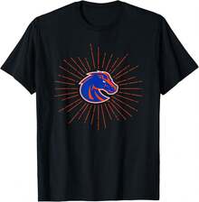 Boise State University BSU Broncos Burst T-Shirt - Black - View 1