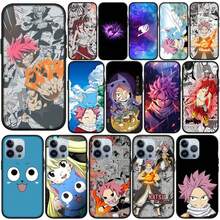 Custodia per telefono con motivo di fate di Fairy Tail, compatibile con Apple 15, 14, 14 Plus, 13, 12, 12 Mini, Pro, Max, XR, 13 Pro, 14+, 15+, in morbido materiale, compatibile anche con Galaxy S17, S17 Pro, S17 Pro Max
