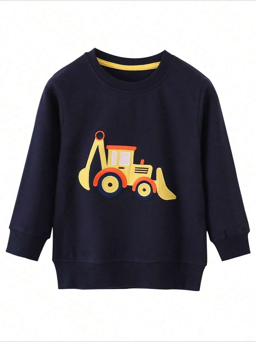 Boys' Girls' Casual Top Children's Long Sleeve Top Children's Clothing Comfortable Breathable - Negro - Ver 1