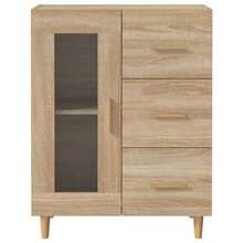vidaXL Sideboard Sonoma-Eiche 69,5x34x90 Cm Holzwerkstoff - Yellow - View 6