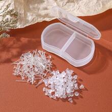 透明耳环，塑料耳环，简单隐形耳环，用于耳部感染，新款耳洞