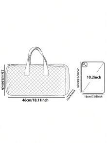 Cartoon Bow Girl Pattern Printed Fashion Travel Tote Bag, Multifunctional Handbag & Shoulder Bag, Suitable For Outdoor, Travel, Fitness, Camping, Hiking, Back To School Essentials, Holiday Travel Necessity, Travel Bag, Travel Accessories - Multicolor - View 10