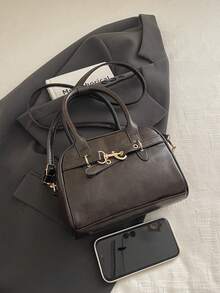 Nueva bolsa de moda de mano y de hombro, adecuada para fiestas, salidas, vacaciones, compras y uso diario, puede almacenar monedas, teléfonos, también adecuada como bolso de trabajo para damas de oficina, estudiantes universitarias y personas trabajadoras, elegante bolso de mujer