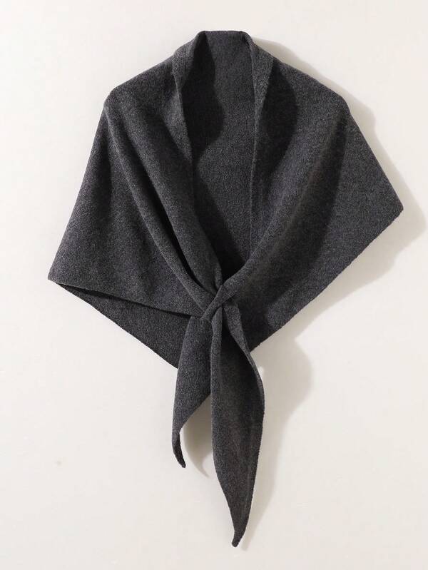 1 Pieza Chal de punto de unicolor estilo coreano de imitación de cachemira, suave y cálido, bufanda de cuello anillo para mujer. Chal/Pashmina poncho de estilo unisex cálido de invierno, suave y cómodo, para uso diario y salidas, como regalo de Navidad.