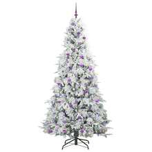 Artificial Hinged Christmas Tree Green 240 Cm PE And PVC - Green - View 4