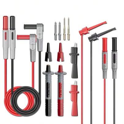 Series Universal Multimeter Probe Test Leads Kit With Replacement Needle Tester Tip IC SMD Test Hook Alligator Clip