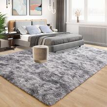 8x10 Area Rugs For Living Room, Ultra Soft Large Shag Black Bedroom Rug Upgrade Non-Slip Plush Modern Fluffy Carpet For Kids Boys Girls Room Home Decor Aesthetic - 紮染水灰 - 查看 2