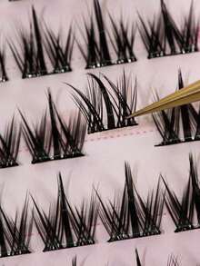 100PCS CC Curl Manga Lash Style Natural Look False Eyelashes – No Glue Needed, Lightweight Daily Wear, Reusable, Easy 3-Second Application,Self-Adhesive No Glue False Eyelashes – Instant 3-Second Press-On Lashes, Reusable With Strong Hold, No Messy Glue Needed Lash Clusters,Eye Lash Clusters,Individual Eyelashes,Lashes,Fake Lashes - CC 4 - 查看 6
