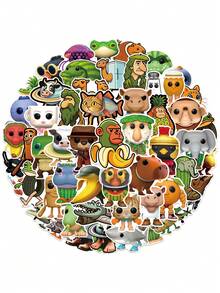 500 件意大利 Brainrot Tung Tung Tung Sahur 卡通涂鸦贴纸抽象风格适用于头盔装饰、手工书制作、汽车装饰派对装饰、剪贴簿、笔记本电脑、行李箱、吉他、水瓶、手机壳时尚装饰