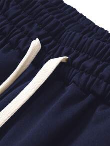 Męski, lekki, spersonalizowany zestaw bluzy z kapturem i nadrukiem w litery oraz spodni ze ściągaczem w pasie, modny, sportowy strój na co dzień z kieszeniami, odpowiedni na prezent dla męża lub chłopaka, wiosna/jesień