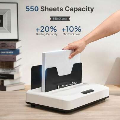 Thermal Binding Machine, No Preheat Time Heat Binding Device With 20PCS Covers