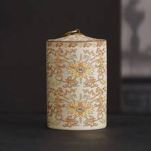 Tarro cerámico chino para uso doméstico en la cocina para almacenar sal, pimienta, azúcar y hojas de té, Canister de té esmaltado a prueba de humedad, Decoración del hogar - Multicolor - Ver 8