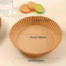 50/100/200 قطعة من أوراق الخبز القابلة للتخلص منها لقلاية الهواء، أوراق خبز قلاية الهواء غير لاصقة، أوراق بطانة قلاية الهواء الدائرية، ورق زبدة غير لاصق للخبز والميكروويف، اكسسوارات المطبخ، لوازم الحفلات، أساسيات الخبز، ورق غير لاصق، دائري، مقاوم للشحوم، مواد، ورق الطهي، تحضير الطعام