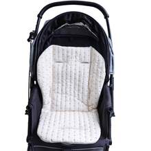 Baby Stroller Seat Cushion Pattern Print Seat Mattress Pad For Carriage,Bassinet Pram - White - View 2
