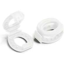 Shoelace Knot Clips Keep Shoe Laces Tied Secure Shoelace Bow Clip Accessory - White - View 3