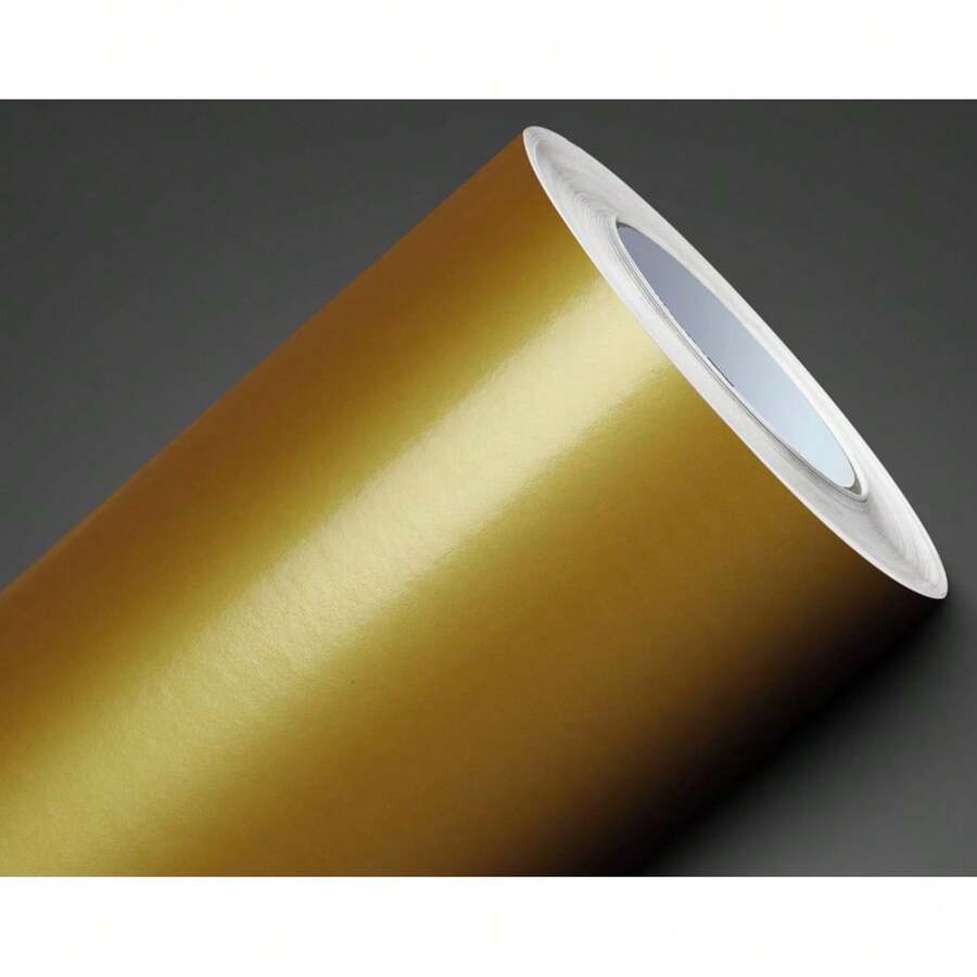 Waterproof Decorative Vinyl Film Sticker For Cutting And Wrapping Automotive Refrigerator Furniture Red Yellow Blue Green Orange White Black - 1m X 50cm - Vàng - Xem 1