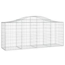 vidaXL 15 Stück Gabionen Mit Hochbogen 200x50x80/100cm, Verzinktes Eisen - Silber - Übersicht 3