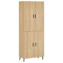 vidaXL Highboard Sonoma-Eiche 69,5x34x180 cm Holzwerkstoff