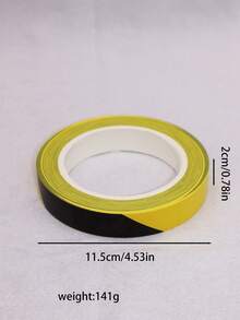 Cinta de precaución negra y amarilla de PVC, cinta de marcado de línea de cebra, cinta de marcado de piso, marcado de posicionamiento de taller, indicador de