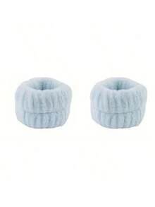 Bộ 6 món băng đô và băng đeo cổ tay SPA siêu mềm cao cấp, băng đô rửa mặt, băng đô trang điểm, băng đô chăm sóc da, băng đô mút xốp mềm mại, khăn bông thấm hút tốt, thích hợp cho chăm sóc da, tẩy trang, tắm, dành cho phụ nữ. - Nhiều màu - Xem 9