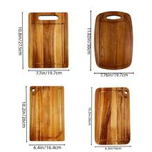 Heavy-Duty Acacia Cutting Board - Kitchen Cutting Board With Handle, Suitable For Chefs, Used For Cutting Meat, Vegetables, And Cheese, With Juice Trough - Easy To Clean Surface, Suitable For Households, Dormitories, And Restaurants - Perfect Gift For Chefs (Mother's Day, Easter) - Durable And Hygienic Preparation Surface, Suitable For Food Preparation, Elegant Design, Sturdy Structure, Multi-Functional Accessories, Suitable For Home Chefs