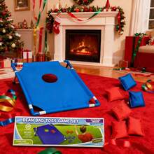 2 Sets Of Red And Blue Board 12-Pocket Toss Game Sets, Portable Outdoor Bean Bag Games, Perfect For Camping, Beach Fun, And Family Parties, Backyard Games, Portable Bean Bag Toss Games, Lawn Games For Adults, Camping Games, Backyard Games For Adults, Tossing Games, Playground Games, Beach Games For Adults, Backyard Party Games, Bag Toss Games, Large Lawn Games, Camping Board Games, Island Games, Throw And Catch Games, Camping Activities, Backyard Fun Games, Outdoor Games, Outdoor Party Games, Christmas Lawn Games, Beach Toss Games - 2-pack (red and Blue) - View 10