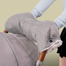 Rękawiczki do wózka, bardzo grube zimowe rękawiczki do wózka, zapewniają rodzicom i opiekunom ciepło w chłodne dni, wygodne i miękkie, polarowe, odporne na deszcz, mróz, wiatr i śnieg