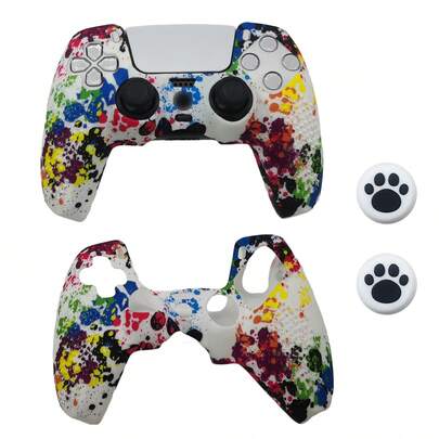 1 Set Controller Cover, 1 Controller Sleeve + 2 Joystick Caps, Textured Anti-Slip Design, Anti-Sweat Anti-Scratch, Enhances Grip