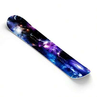 Snowboard Wrap Graphic Sticker Skin Cover Includes Breakaway Knife Universal Fit Up To 65 Inches And 14 Inches Wide Galaxy Milkway Space Nebula