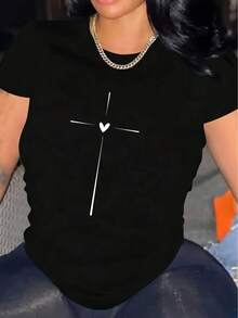 Beautiful Ladies'-Shirts, Made Of Comfortprinting - Black - View 1
