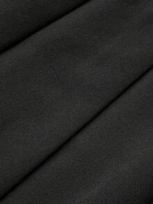 Keke Bloomly New Elegant Slim-Fit Mini Pleated Skirt, Featuring Fashionable, Minimalist, Vintage Design, Versatile For Daily Wear, Casual Outings, School Activities, Back-To-School Season, And Women's Valentine's Day - Black - View 10