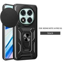 Compatible With Redmi A5 4G (Length: 171mm) / POCO C71 4G Phone Case, With Sliding Camera Lens And Stand - Black - View 11