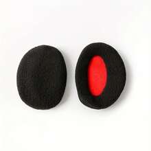 2-Pack Ear Muffs Solid Color Edgeless Ear Covers Soft Fleece Warm Ear Muffs Unisex Winter Outdoor Style - Black - View 3