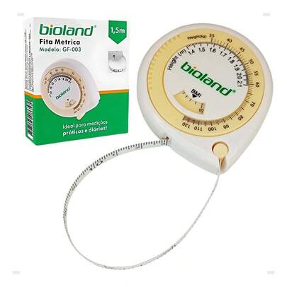 Trena Antropométrica Fita De Medição Corporal Com Disco IMC