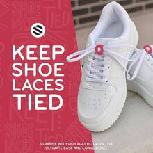Shoelace Knot Clips Keep Shoe Laces Tied Secure Shoelace Bow Clip Accessory - 紅色 - 查看 5