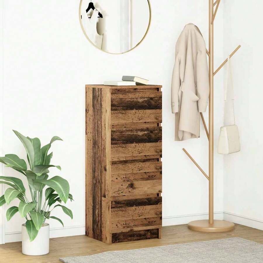 vidaXL Sideboard im Altholz-Look 37,5x35x99 cm Holzwerkstoff